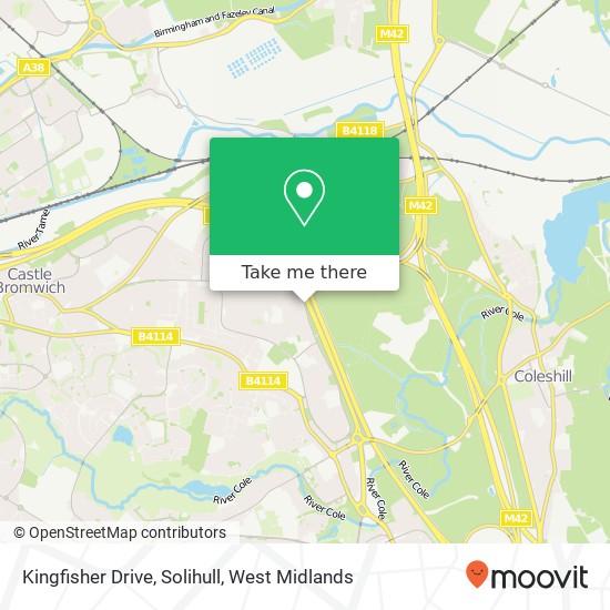 Kingfisher Drive, Solihull map