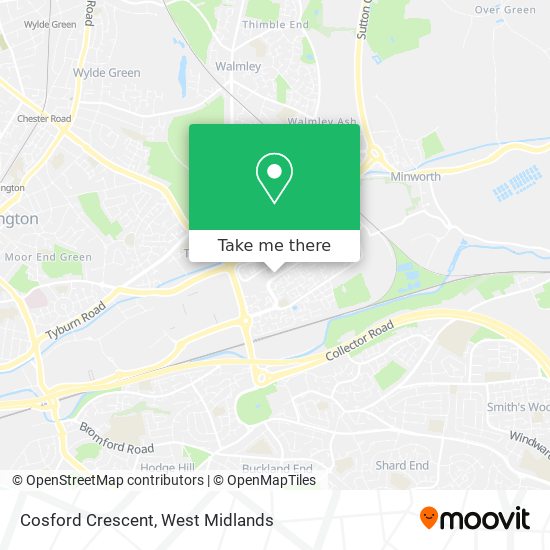 Cosford Crescent map