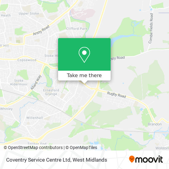 Coventry Service Centre Ltd map