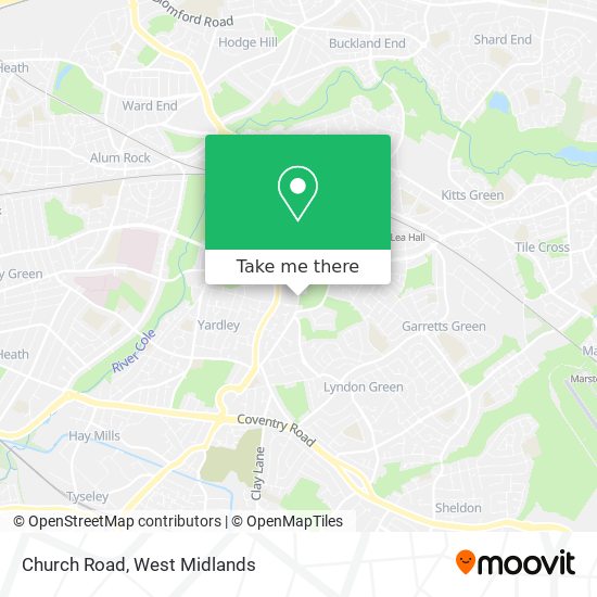 Church Road map