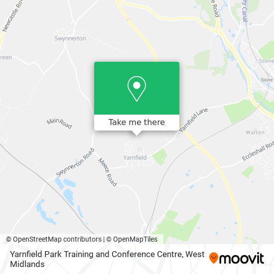 Yarnfield Park Training and Conference Centre map