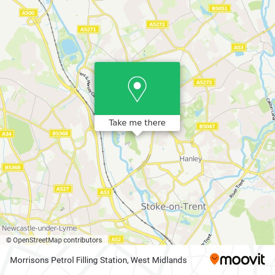 Morrisons Petrol Filling Station map