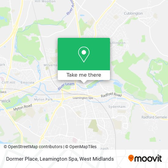 Dormer Place, Leamington Spa map