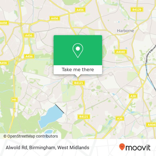 Alwold Rd, Birmingham map