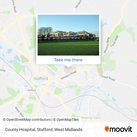 County Hospital, Stafford map