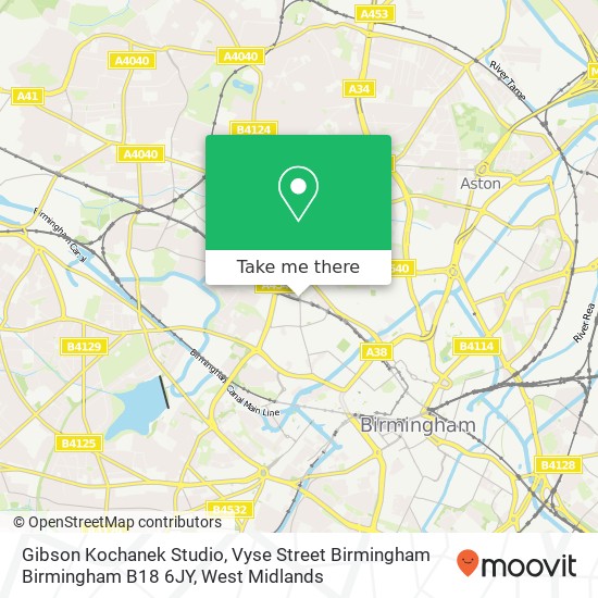 Gibson Kochanek Studio, Vyse Street Birmingham Birmingham B18 6JY map