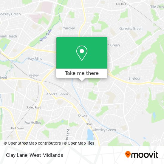Clay Lane map