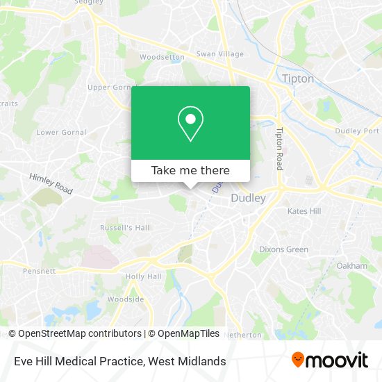 Eve Hill Medical Practice map