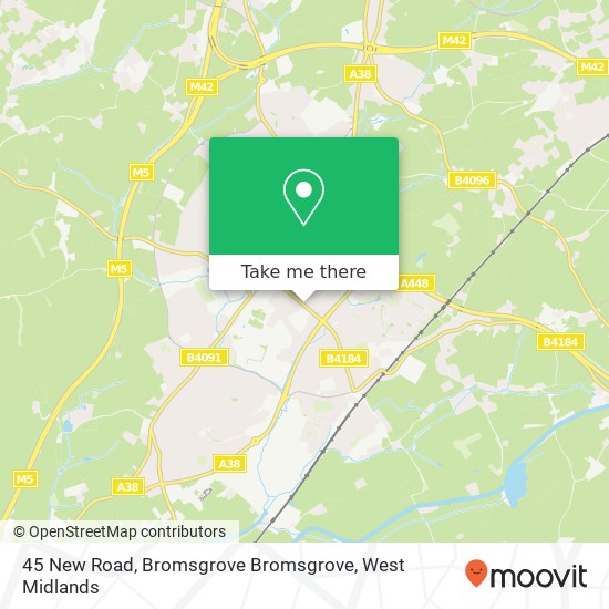 45 New Road, Bromsgrove Bromsgrove map