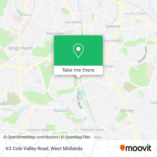 63 Cole Valley Road map