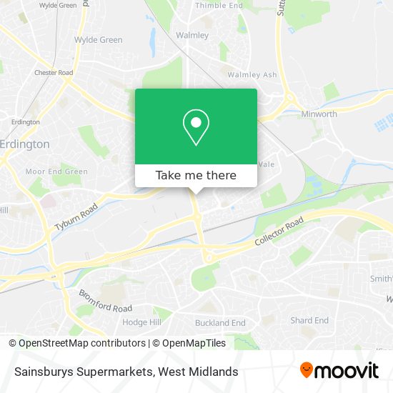 Sainsburys Supermarkets map