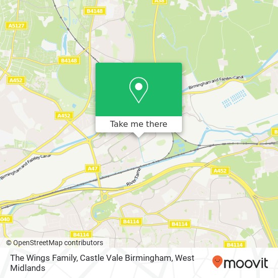 The Wings Family, Castle Vale Birmingham map