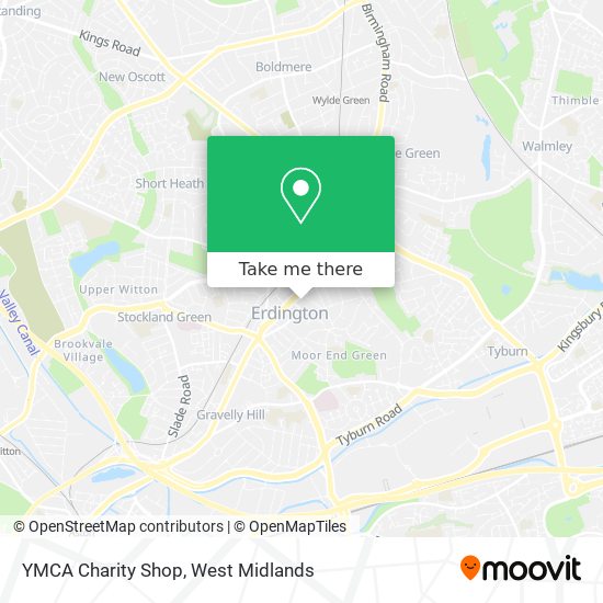 YMCA Charity Shop map