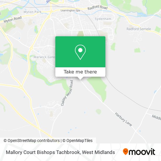 Mallory Court Bishops Tachbrook map