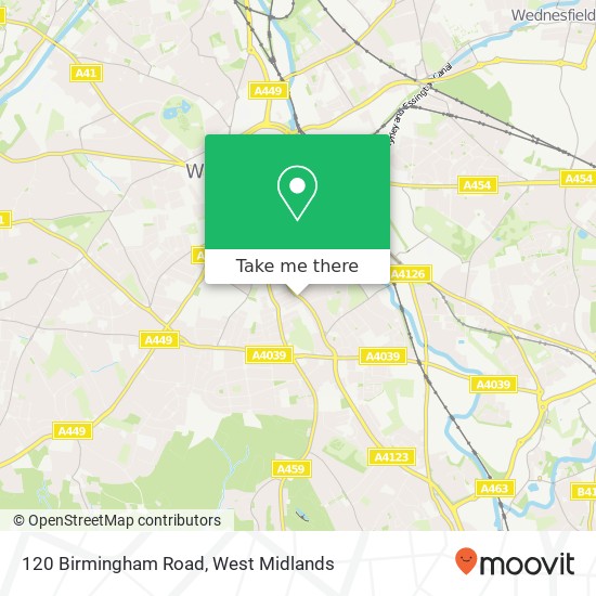 120 Birmingham Road, Blakenhall Wolverhampton map