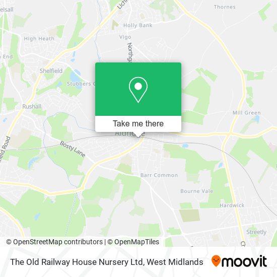 The Old Railway House Nursery Ltd map