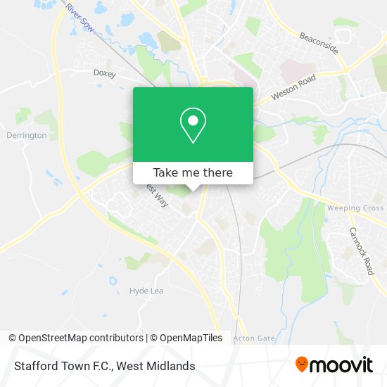 Stafford Town F.C. map