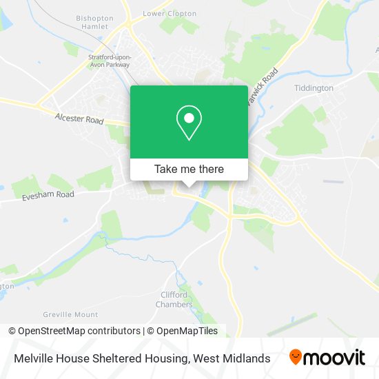 Melville House Sheltered Housing map