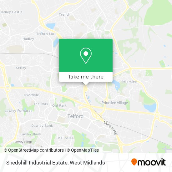 Snedshill Industrial Estate map