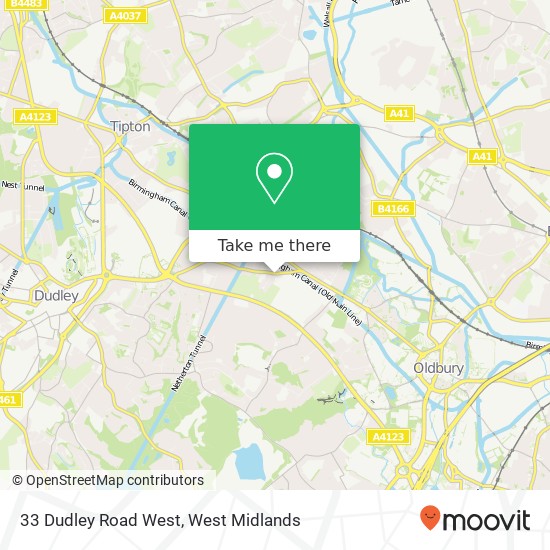 33 Dudley Road West, Tividale Oldbury map