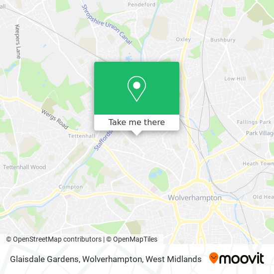 Glaisdale Gardens, Wolverhampton map