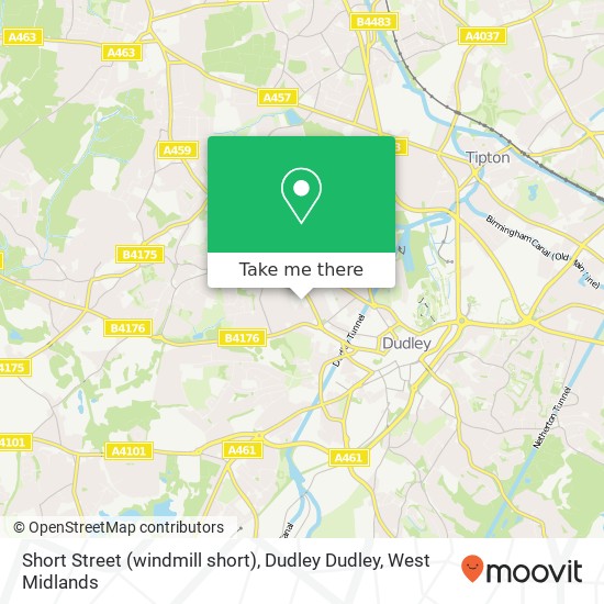 Short Street (windmill short), Dudley Dudley map