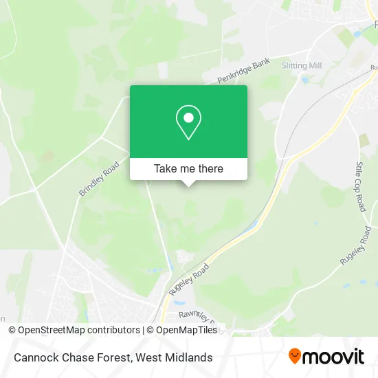 Cannock Chase Forest map