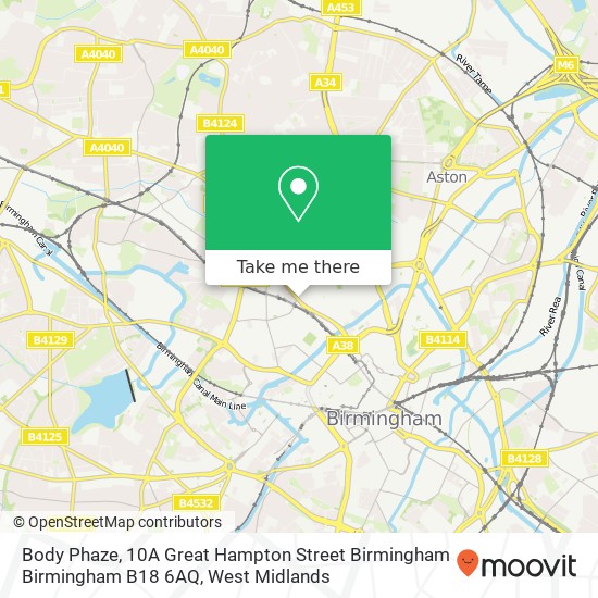 Body Phaze, 10A Great Hampton Street Birmingham Birmingham B18 6AQ map