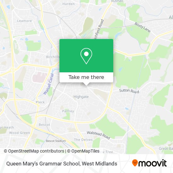 Queen Mary's Grammar School map