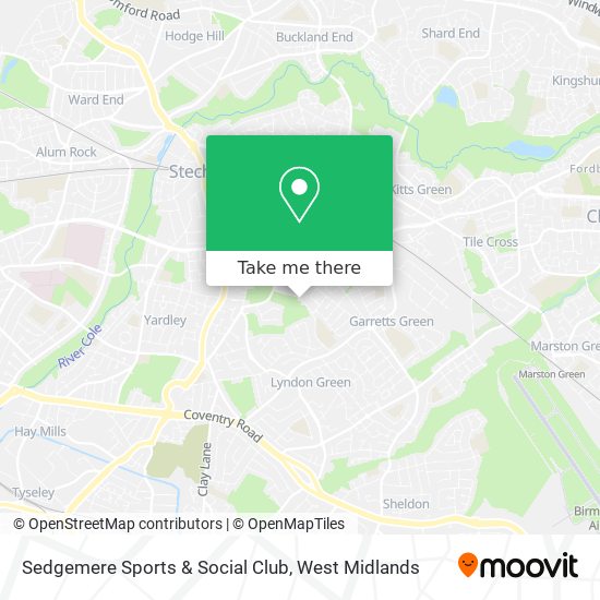 Sedgemere Sports & Social Club map