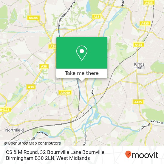 CS & M Round, 32 Bournville Lane Bournville Birmingham B30 2LN map
