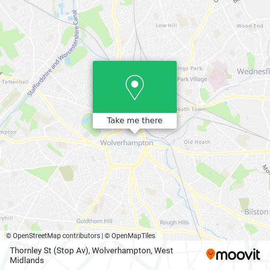 Thornley St (Stop Av), Wolverhampton map