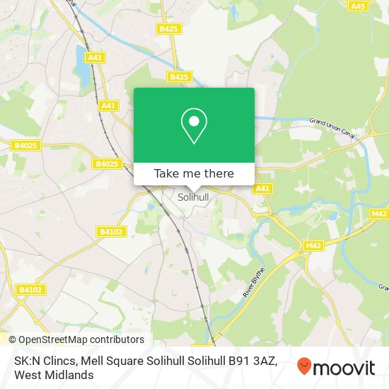 SK:N Clincs, Mell Square Solihull Solihull B91 3AZ map
