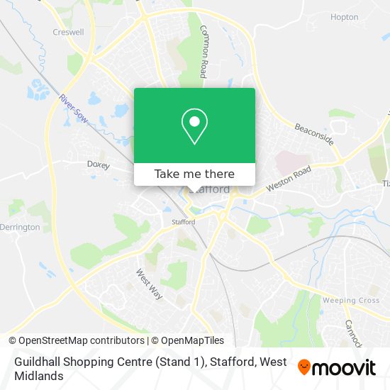 Guildhall Shopping Centre (Stand 1), Stafford map