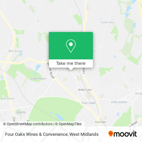 Four Oaks Wines & Convenience map