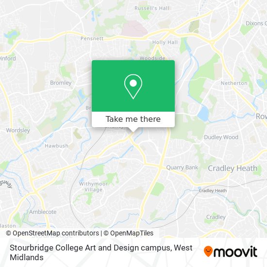 Stourbridge College Art and Design campus map