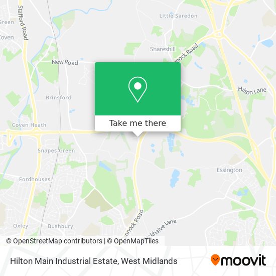 Hilton Main Industrial Estate map