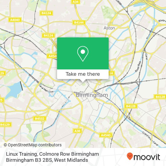 Linux Training, Colmore Row Birmingham Birmingham B3 2BS map