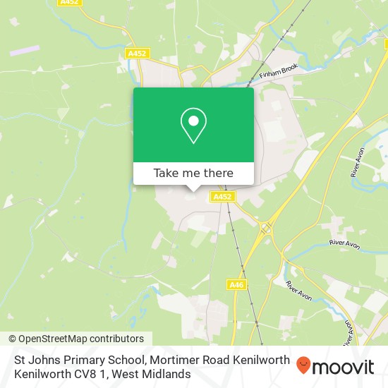 St Johns Primary School, Mortimer Road Kenilworth Kenilworth CV8 1 map