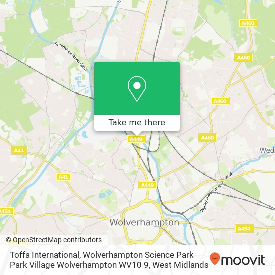 Toffa International, Wolverhampton Science Park Park Village Wolverhampton WV10 9 map