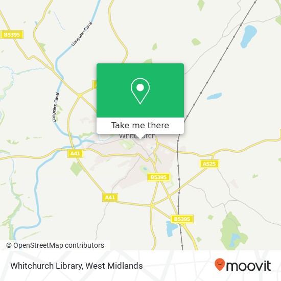 Whitchurch Library map