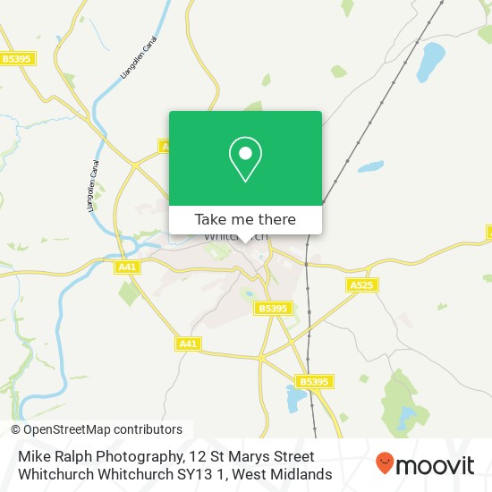 Mike Ralph Photography, 12 St Marys Street Whitchurch Whitchurch SY13 1 map