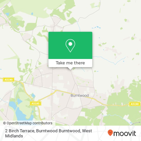 2 Birch Terrace, Burntwood Burntwood map