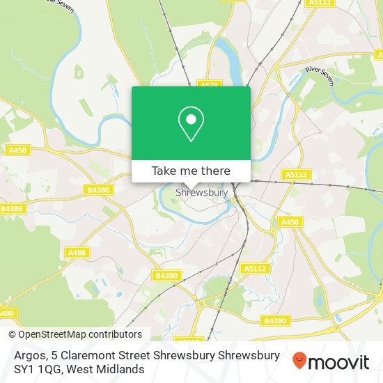 Argos, 5 Claremont Street Shrewsbury Shrewsbury SY1 1QG map