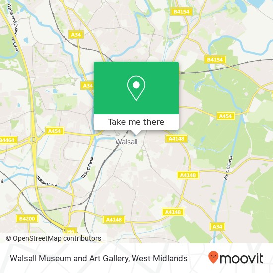 Walsall Museum and Art Gallery map