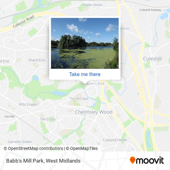 Babb's Mill Park map