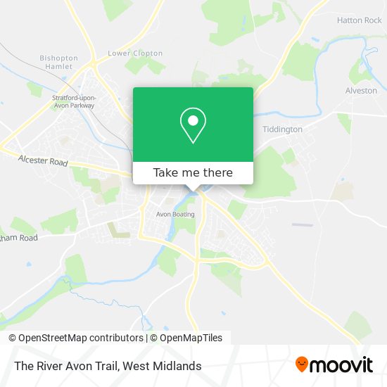 The River Avon Trail map