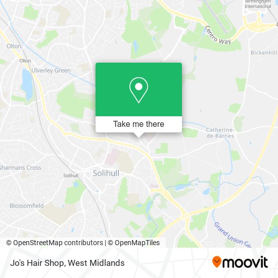 Jo's Hair Shop map