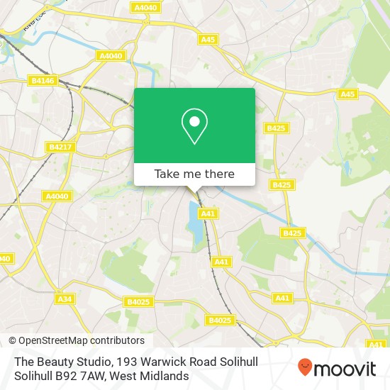 The Beauty Studio, 193 Warwick Road Solihull Solihull B92 7AW map