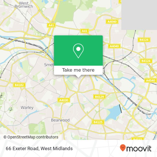 66 Exeter Road, Smethwick Smethwick map
